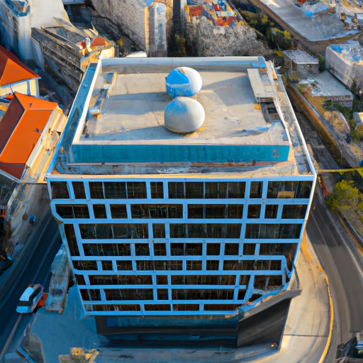 תמונה של בניין משרדי צדק מדיה בחיפה.